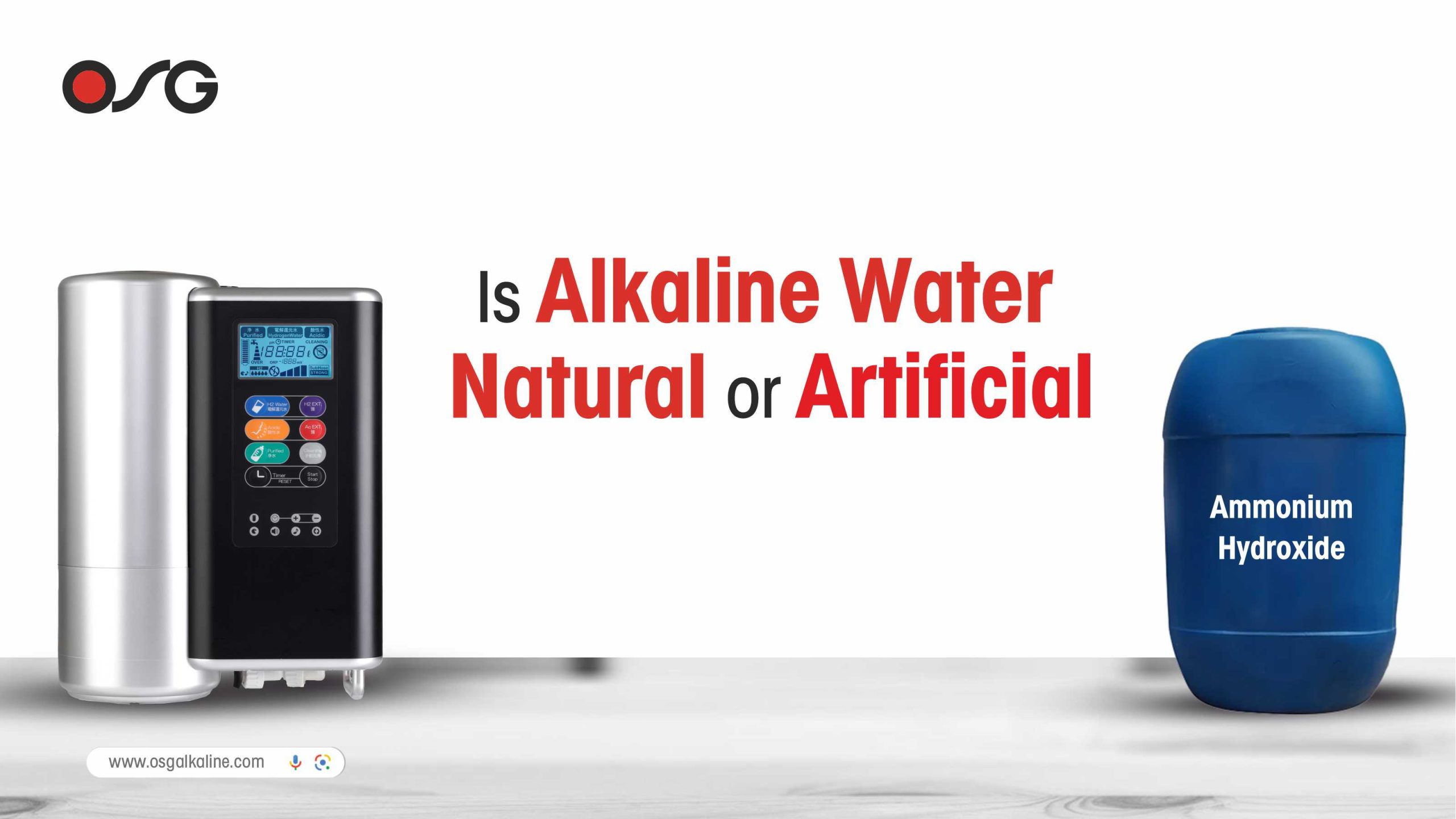 is alkaline water natural or artificial