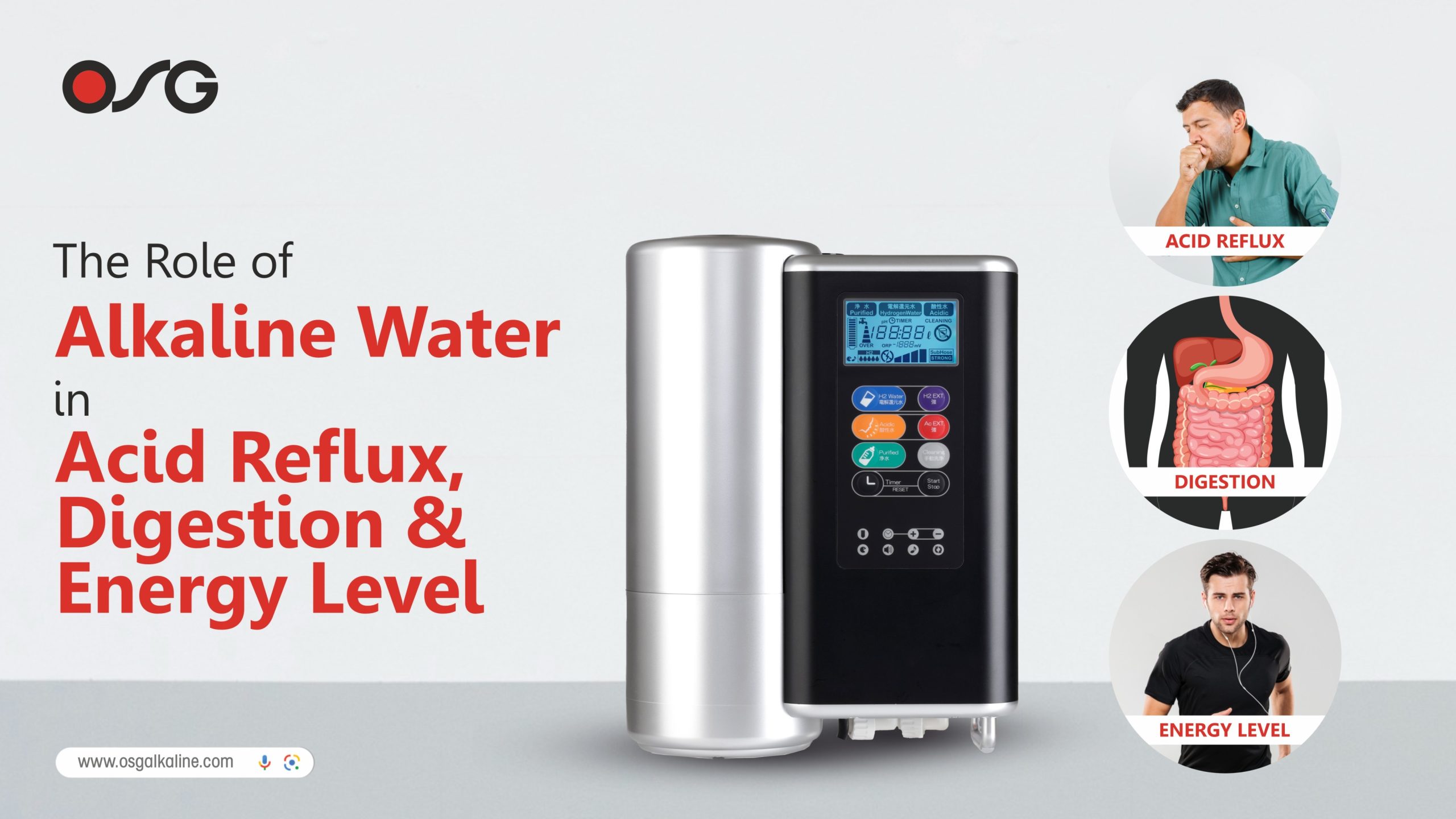 The Role of Alkaline Water in Acid Reflux, Digestion, and Energy Levels